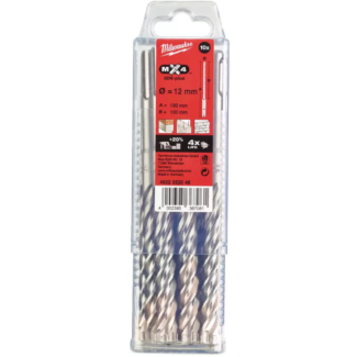 milwaukee-set-burgija-za-beton-mx4-4-rezna-sds-plus-12-x-100-160-10-kom-4932352049
