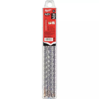 MILWAUKEE - Set burgija za beton M2, 2-rezna, SDS-Plus, 10 kom, 6 x 150/210 mm - 4932399337