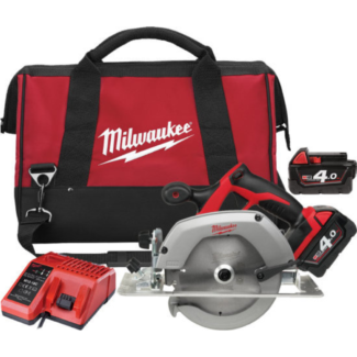 Milwaukee - Kružna testera za drvo i plastiku 55 mm, 18 V, 4.0 Ah, HEAVY DUTY, sa 2 baterije i punjačem, HD18 CS-402B - 4933441400