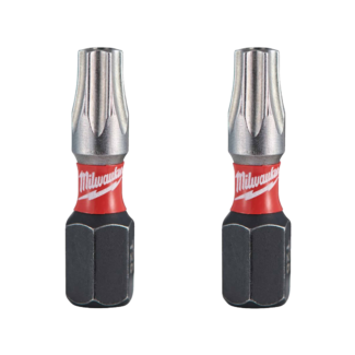 MILWAUKEE - Udarni bit za udarne odvrtače, TX BO 25 x 25 mm, Shockwave, 2 kom. - 4932471583