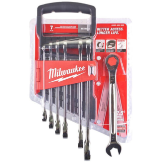 Milwaukee - Set kombinovanih ključeva sa čegrtaljkom MAXBITE, 8 - 17 mm, 7 kom. - 4932464993