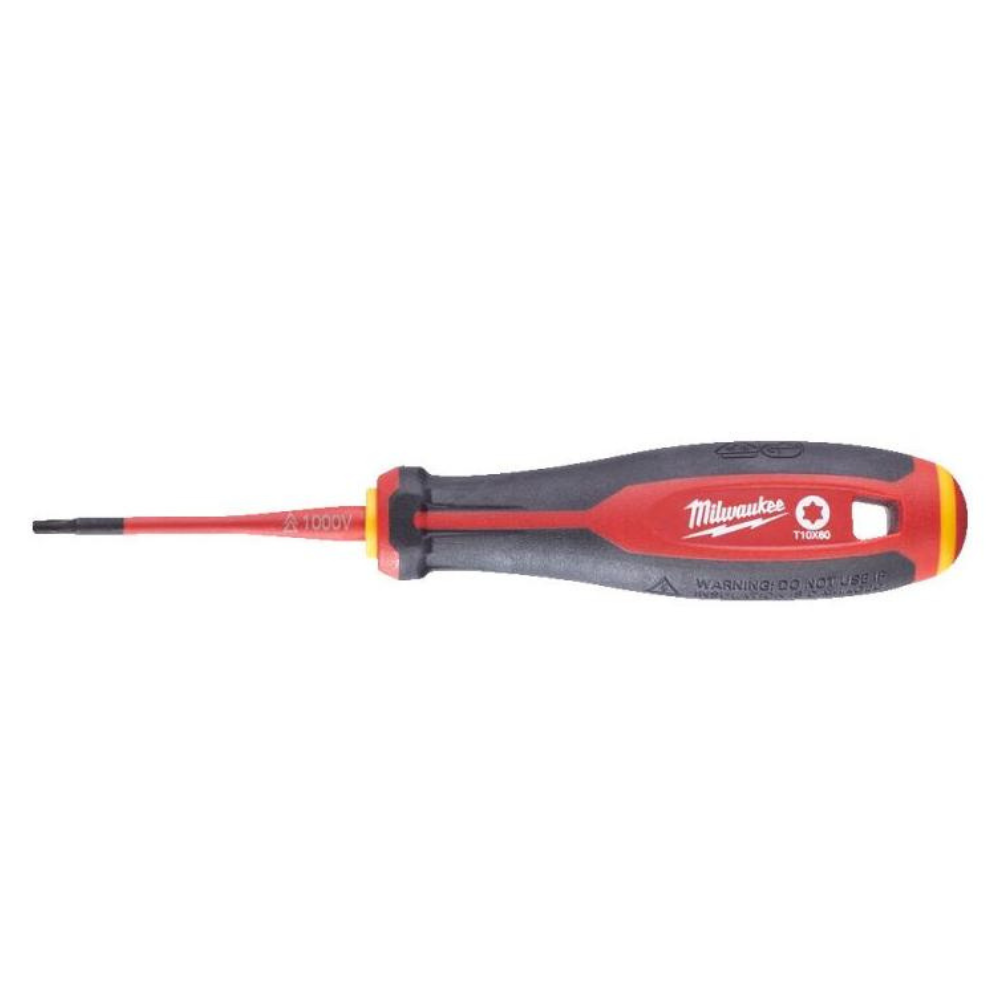 Milwaukee - Izolovani Torx odvijač VDE T10 x 60 mm, Tri - Lobe - 4932478728