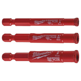 Milwaukee - Set dijamantskih burgija za izuzetno tvrde materijale, 6 - 10 mm - 4932471771