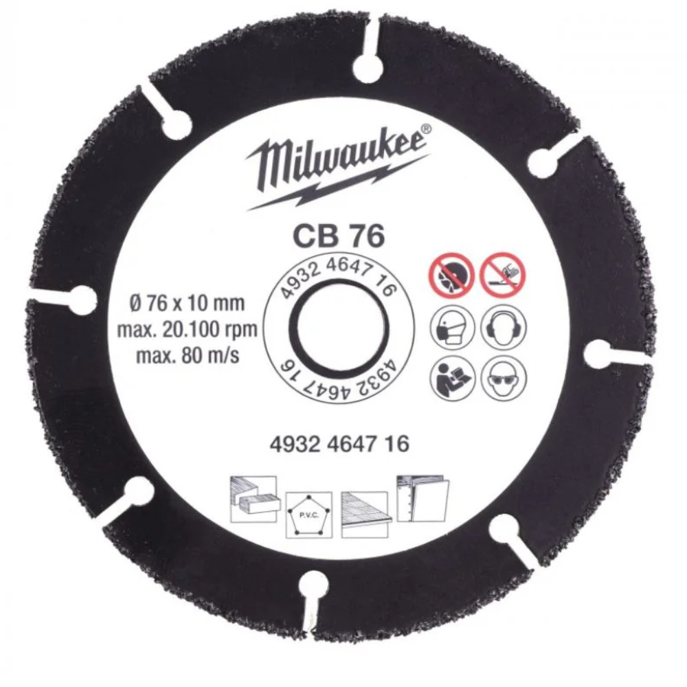 Milwaukee - Univerzalni rezni disk, 76 x 10 mm - 4932464716
