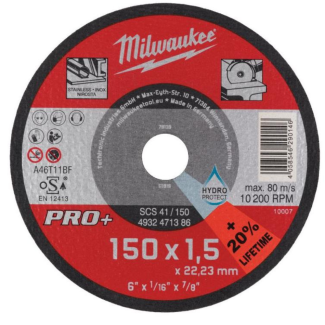 Milwaukee - Rezni disk za metal, 150 x 1.5 x 22.2 mm, PRO+ - 4932471386