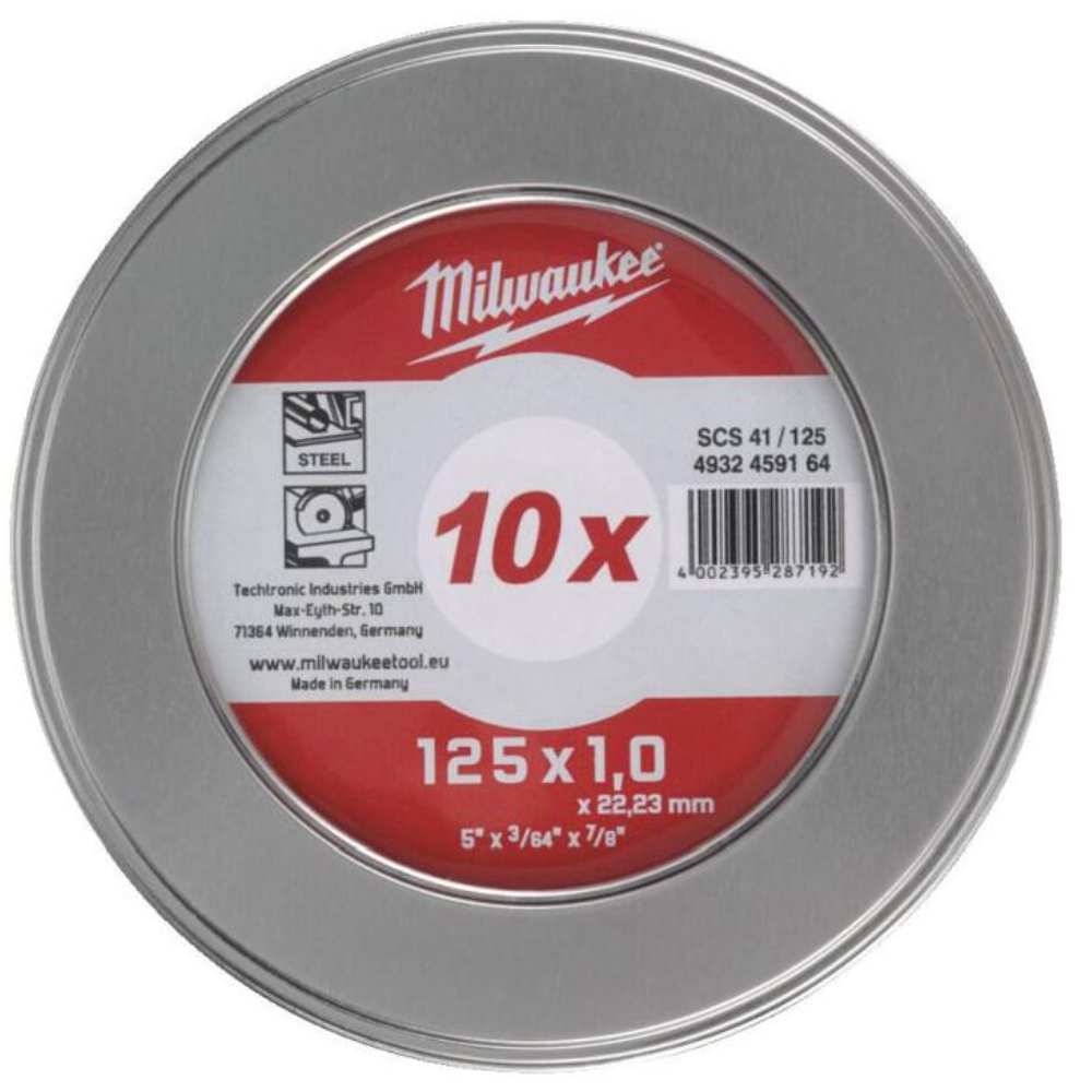 Milwaukee - Rezni disk za metal, tanko, 125 x 1 x 22,2 mm, PRO+, 10 kom - 4932478998