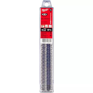 MILWAUKEE - Set burgija za beton MX4, 4-rezna, SDS-Plus, 10 kom, 8 x 150/215 mm - 4932464872