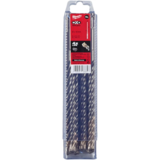 MILWAUKEE - Set burgija za beton MX4, 4-rezna, SDS-Plus, 14 x 150/210 mm, 10 kom - 4932471257