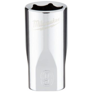 Milwaukee - Nasadni ključ, prihvat 1/4", kratka, metrička, 9 mm - 4932478317