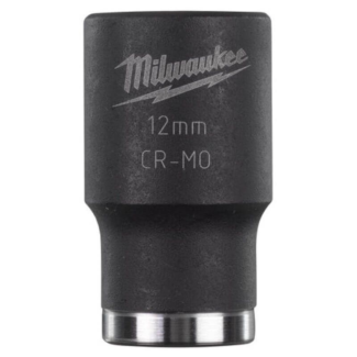 Milwaukee - Udarna cev - utičnica, prihvat 3/8, kratka, 6 - tačaka, 12 mm, Shockwave - 4932478011