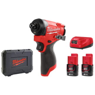Milwaukee - Odvijač udarni hidraulični 1/4” 12V 2Ah M12 FQID-202X - 4933464973
