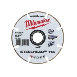 Milwaukee - Dijamantski disk za sečenje, 115 x 22,23 mm - Premium STEELHEAD - 4932492014
