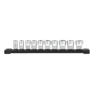 Milwaukee - Set kratkih 3/8" metričkih nasadnih ključeva, 6 tačaka, 10 - 19 mm, 10 kom - 4932492507