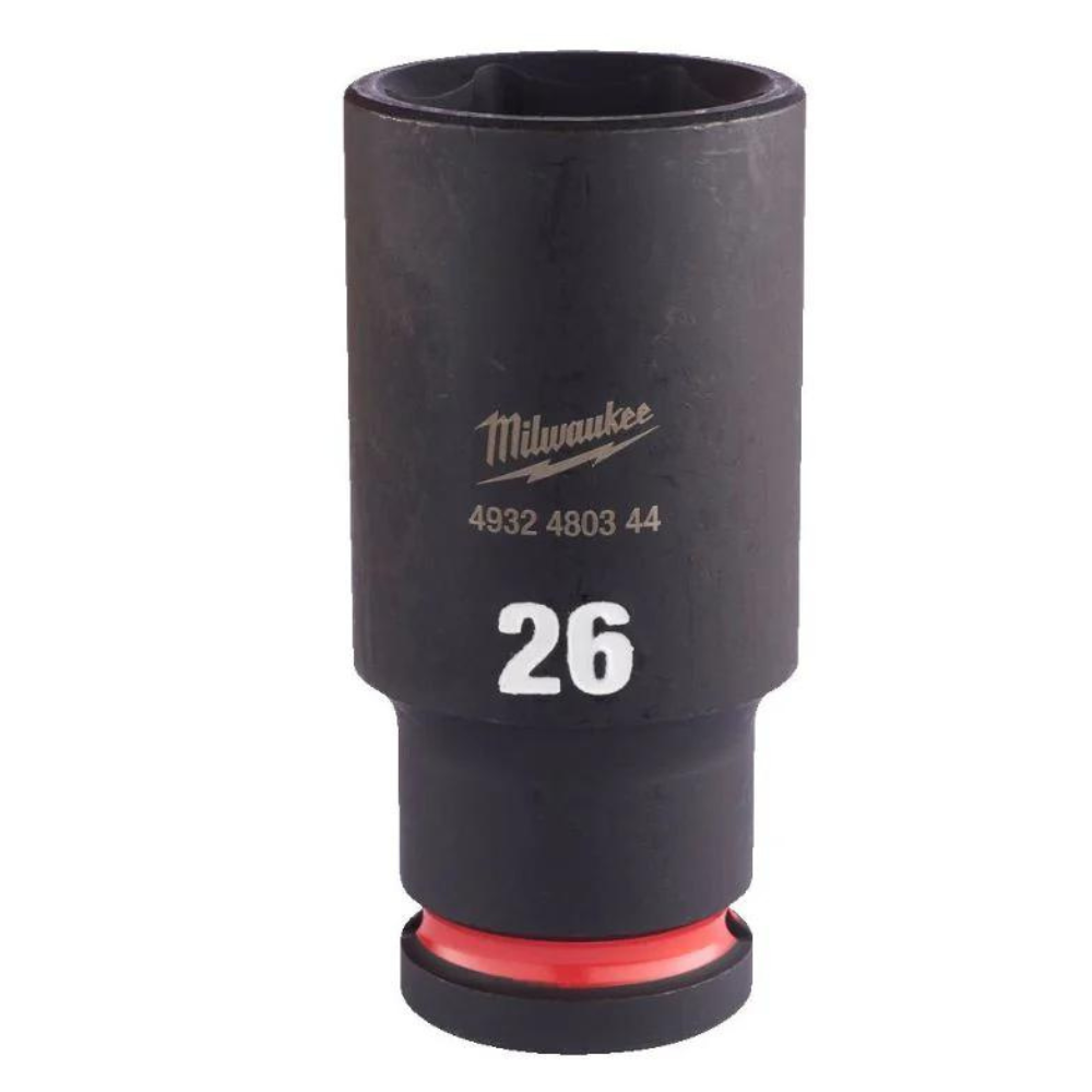 Milwaukee - Udarni nasadni ključ 1/2", 6 tačaka, duga, metrička, 26 mm - 4932480344