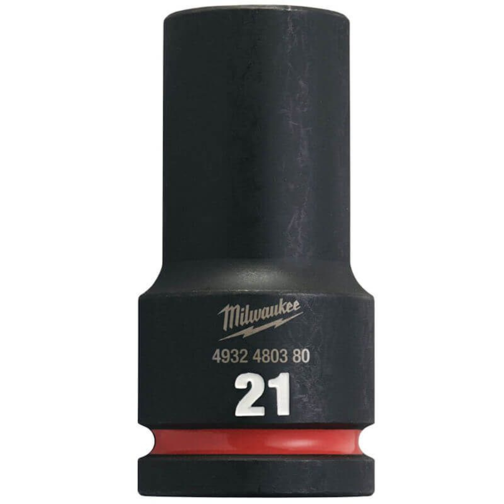 Milwaukee - Udarni nasadni ključ 3/4", 6 tačaka, duga, metrička, 21 mm - 4932480380