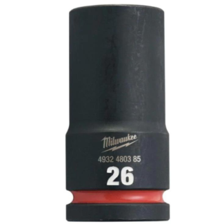 Milwaukee - Udarni nasadni ključ 3/4", 6 tačaka, duga, metrička, 26 mm - 4932480385