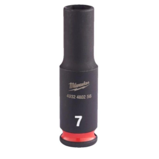 Milwaukee - Udarni nasadni ključ 1/4" 6 tačaka, duga, metrička, 7 mm - 4932480256