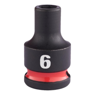 Milwaukee - Udarni nasadni ključ 3/8" 6 tačaka, kratka, metrička, 6 mm - 4932480263