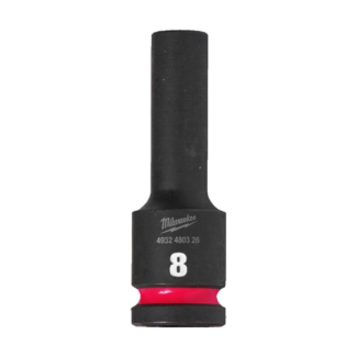 Milwaukee - Udarni nasadni ključ 1/2", 6 tačaka, duga, metrička, 8 mm - 4932480326