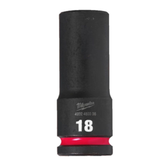 Milwaukee - Udarni nasadni ključ 1/2", 6 tačaka, duga, metrička, 18 mm - 4932480336