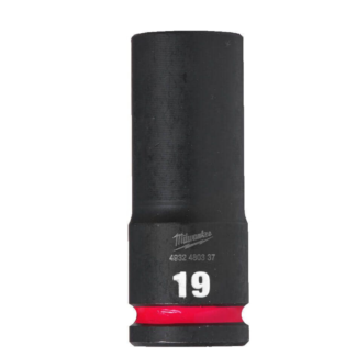 Milwaukee - Udarni nasadni ključ 1/2", 6 tačaka, duga, metrička, 19 mm - 4932480337