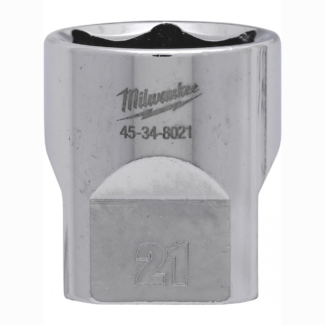 Milwaukee - Nasadni ključ sa 6 tačaka, kratka, metrička, 21 mm - 4932479997