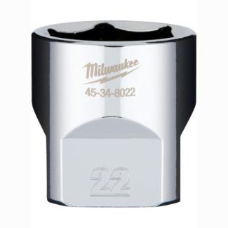 Milwaukee - Nasadni ključ sa 6 tačaka, kratka, metrička, 22 mm - 4932479998