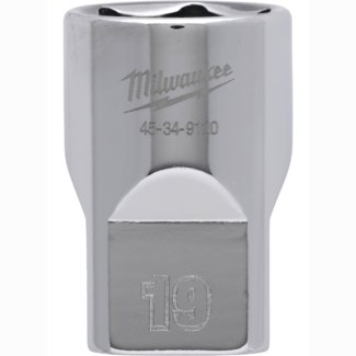 Milwaukee - Nasadni ključ sa 6 tačaka, kratka, metrička, 19 mm - 4932480017