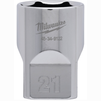 Milwaukee - Nasadni ključ sa 6 tačaka, kratka, metrička, 21 mm - 4932480019