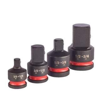 Milwaukee - Set adaptera za udarni nasadni ključ, 1/2" - 3/4", 1/2" - 3/8", 3/8" - 1/2", 3/8" - 1/4" - 4932480356
