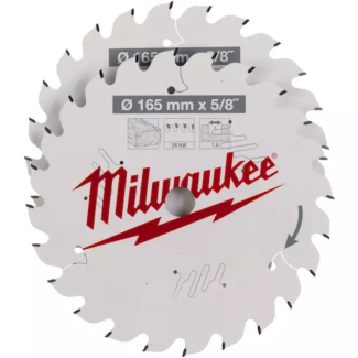 Milwaukee - Set listova testere za drvo 165 x 15,87 mm, 24 zuba - 2 kom - 4932479836