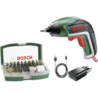 Bosch Akumulatorski odvrtač IXO V i set bitova - 32 kom, 06039A800S