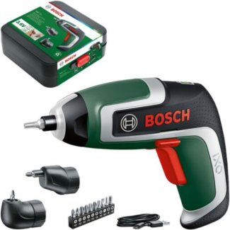 Bosch Akumulatorski odvrtač IXO 7 sa 2 nastavka i setom bitova 10 kom, 06039E0021