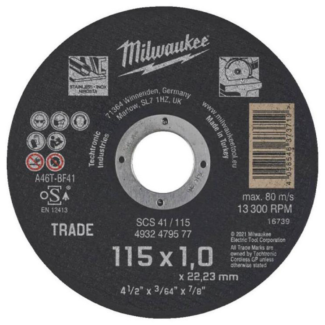Milwaukee - Ploča rezna 115 x 1 x 22,2 mm - 4932479577