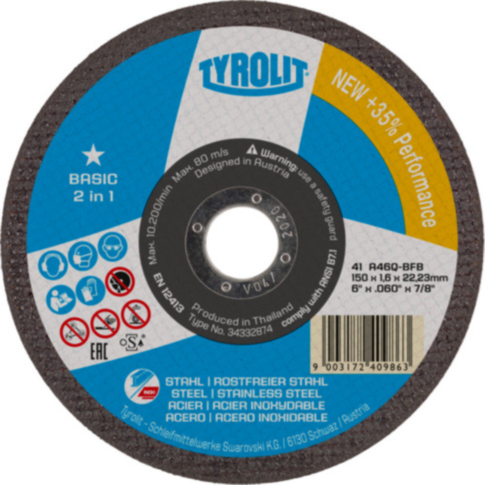 Tyrolit - Rezna Ploča 230x3 2u1 Basic - 223002