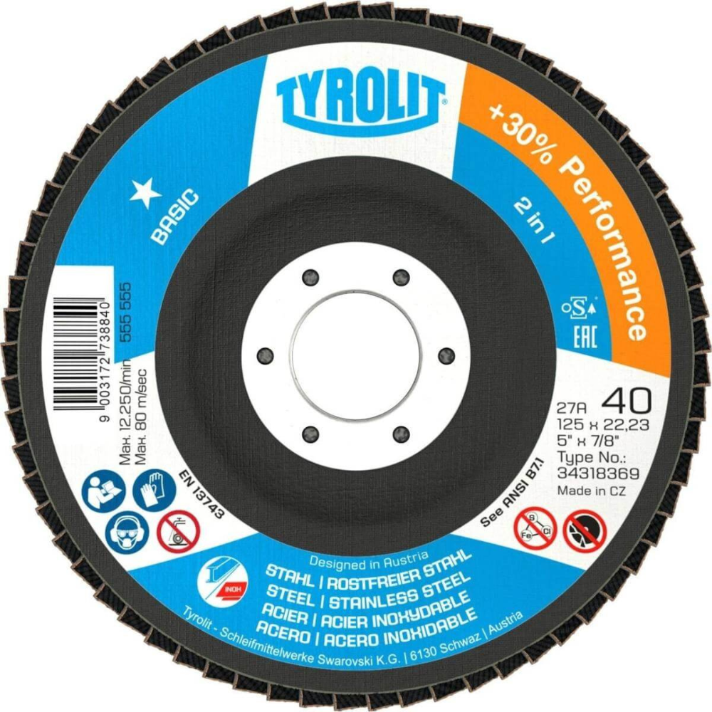 Tyrolit - Lamelni disk 178mm 2u1 Basic - 34318400
