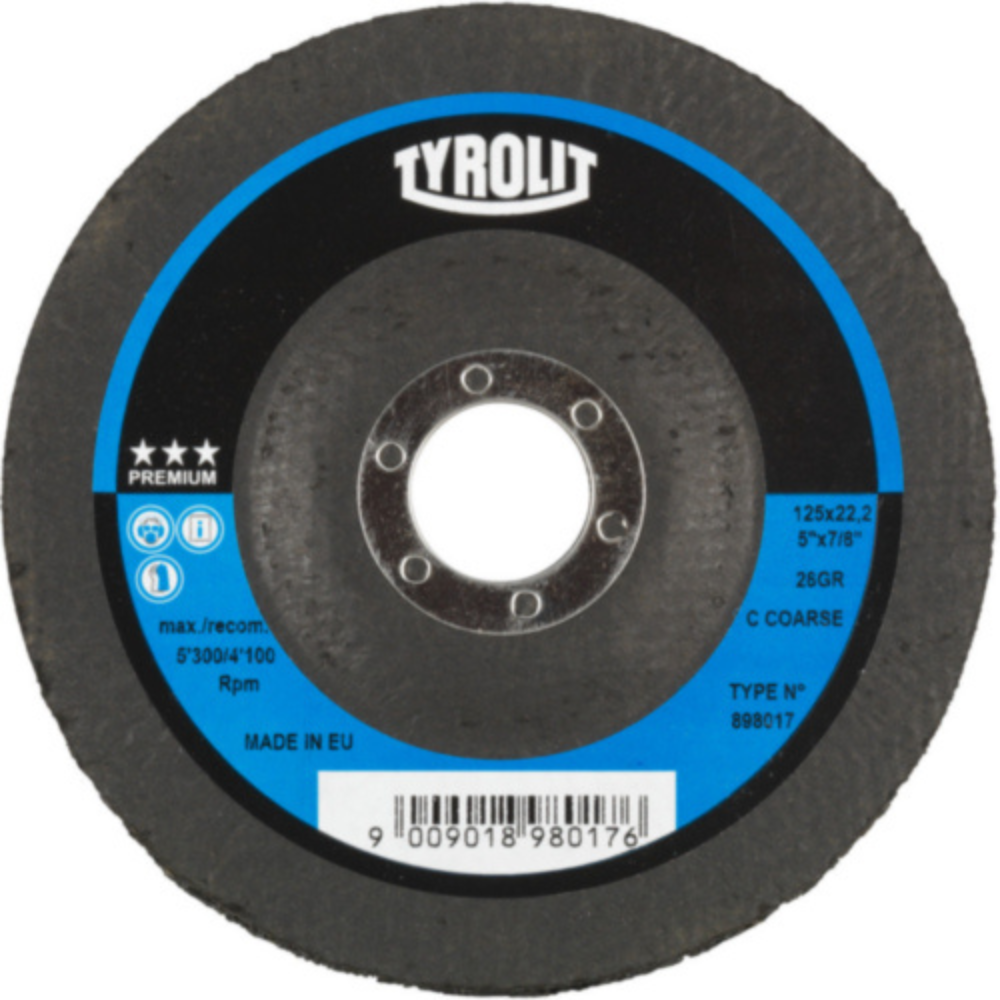 Tyrolit - Brusni disk za grubo čišćenje 115x22,2 - 898014