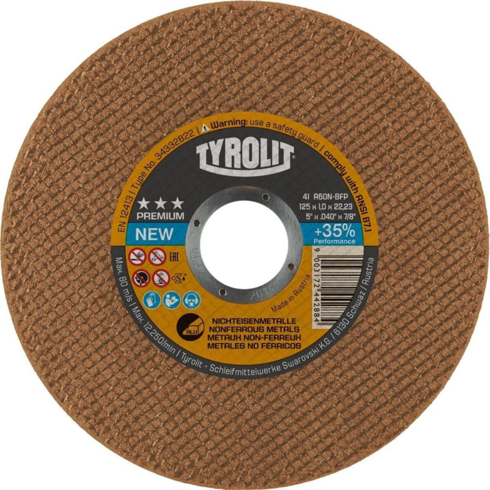 Tyrolit - Rezna ploča 115×1,0x22,23 Premium - 34332821