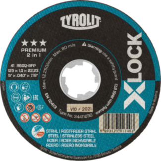 Tyrolit - Rezna ploča 125x1 X-Lock - 34411630