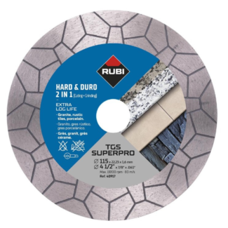 Rubi - TGS 115 SUPER PRO dijamantska ploča za sečenje i brušenje keramike - univerzalna, 115mm - RUB40917