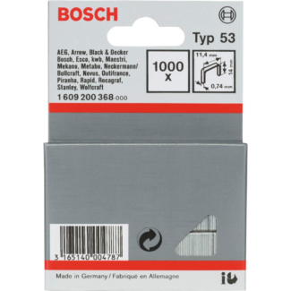 Bosch - Spajalica od tanke žice tip 53 11,4 x 0,74 x 14 mm - 1609200368