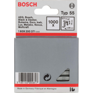 Bosch - Spajalica sa uskim leđima tip 55 6 x 1,08 x 14 mm - 1609200371