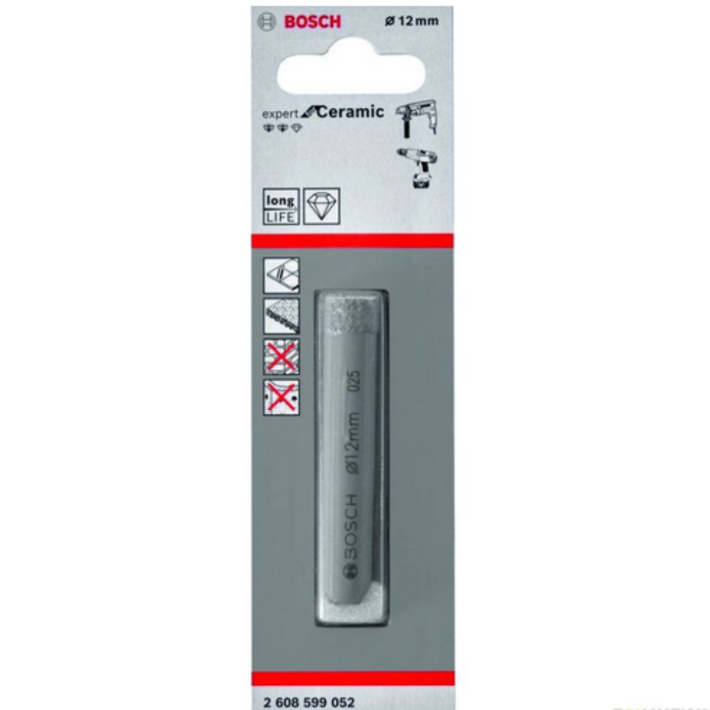 Bosch - Dijamantska burgija za mokro bušenje Expert for Hard Ceramics 12 x 66 mm - 2608599052