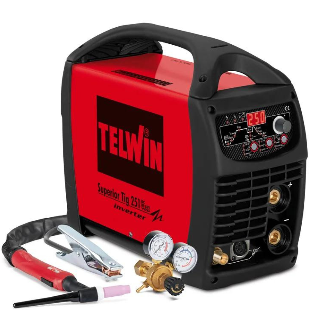 Telwin - Inverter aparat za zavarivanje SUPERIOR TIG 251 DC-HF/LIFT VRD 400V - 816116