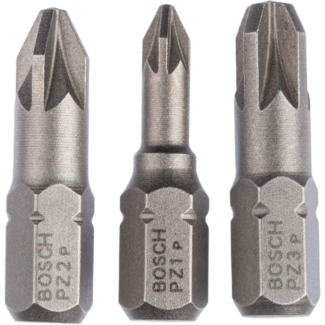 Bosch - 3-delni set bitova odvrtača ekstra tvrdi PZ1; PZ2; PZ3; 25mm - 2607001753