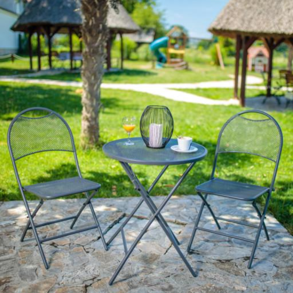 Green bay - Metalni balkon set – sto + 2 stolice - 051196