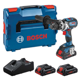 Bosch - Akumulatorska vibraciona bušilica GSB 18V-110 C + 3x PC 18V 4.0 Ah + GAL 18V-40 + L-BOXX - 0615A5002X