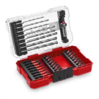 Einhell - M-Case 33 kom Set imp.bitova i burgija S2 - E6.3-1/4", burg.kamen 3-10mm - 49108753