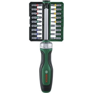 Bosch - 19-delni set bitova sa čegrtaljkom, PH, PZ, SL, TX, H - 1600A02Z9A