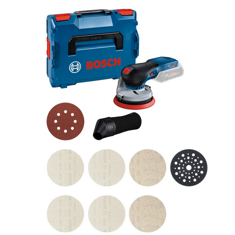 Bosch - Set akumulatorska ekscentar brusilica Gex 18V-125 Solo + brusni diskovi starter M480 - 0615A5004H